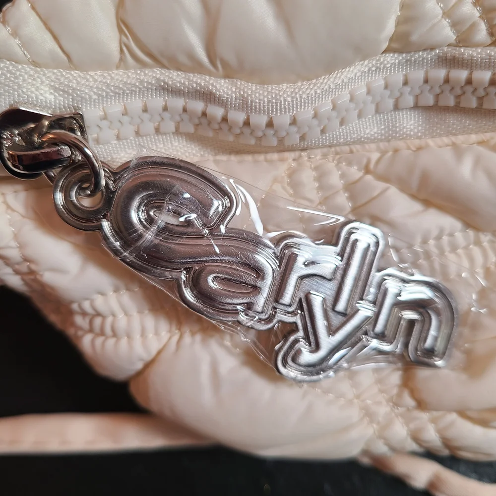 Carlyn Quilted Cream Crossbody Bag - Picture 2 of 10